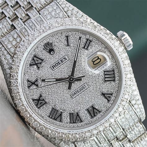 used rolex diamond|full diamond rolex for sale.